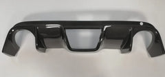 Abarth 500 / 595 / 695 Biposto Style Carbon Fibre Rear Diffuser + Abarth Style Grille (For Cadamuro & Original Biposto Bumper) - Cadamuro