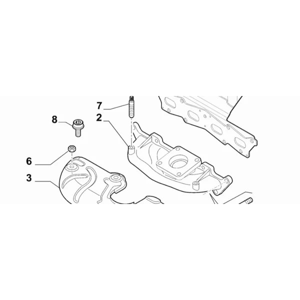 Genuine Abarth/Alfa Romeo 1.4 Turbocharged Engines Reinforced Iron Exhaust Manifold
