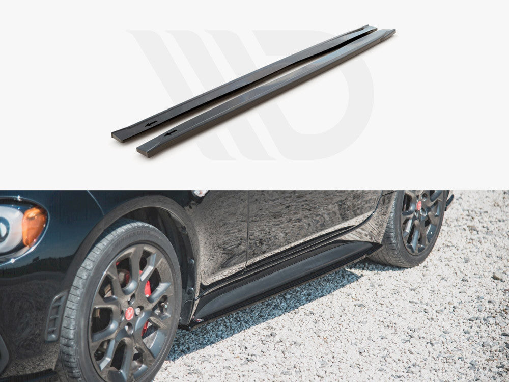 Abarth 124 Spider (2017-) Maxton Design Side Skirt Splitters-Side Skirts-Maxton Design-[By Purdue Performance]