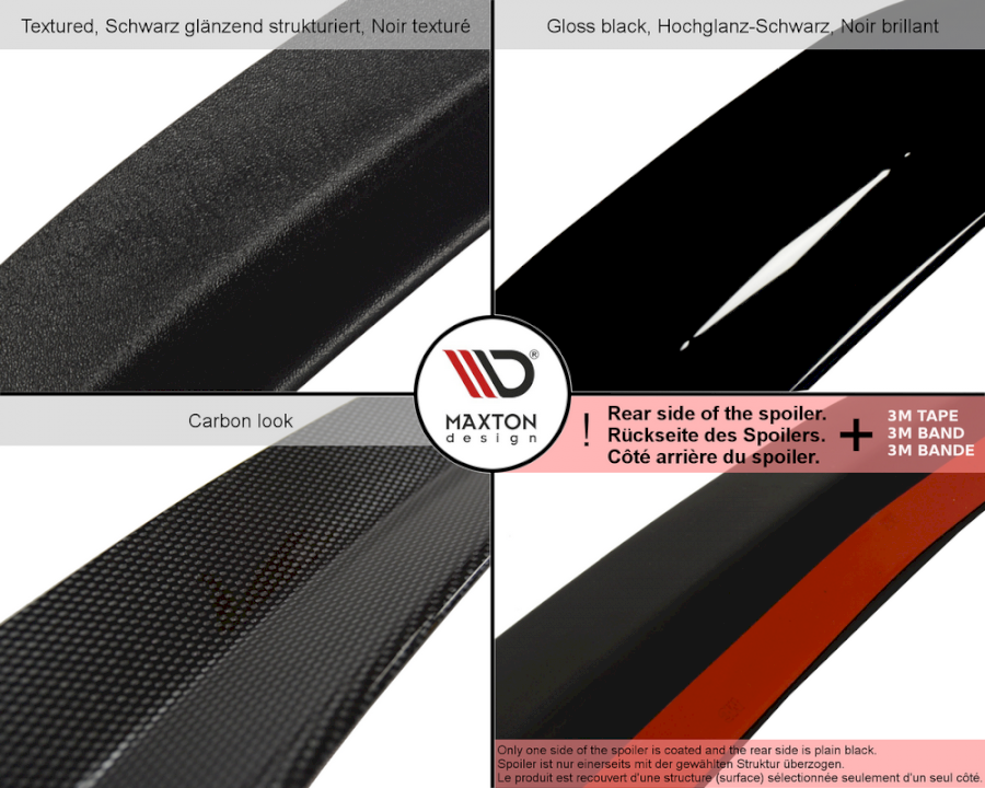 Abarth 124 Spider (2017-) Maxton Design Spoiler Extension-Rear Spoiler-Maxton Design-[By Purdue Performance]