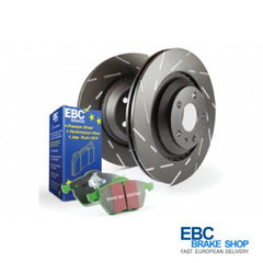 Abarth 500 2011- EBC Greenstuff Front Pad and Ultimax Disc Kit-Disc and Pad Kit-EBC Brakes-[By Purdue Performance]