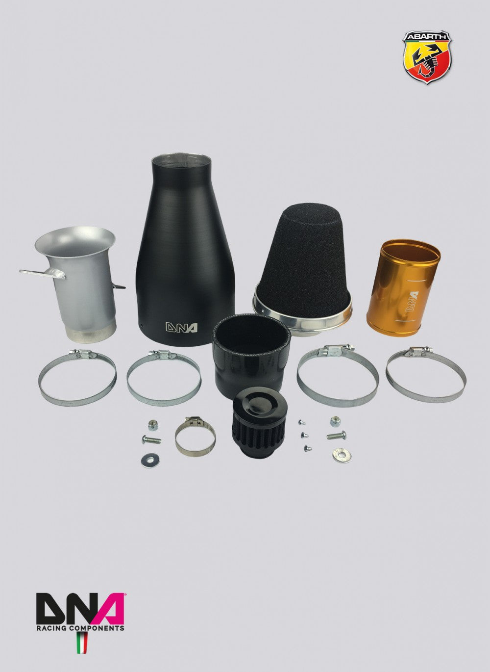 Abarth 500/595/695 DNA Racing Cold Air Induction Kit-Induction Kit-DNA Racing-[By Purdue Performance]