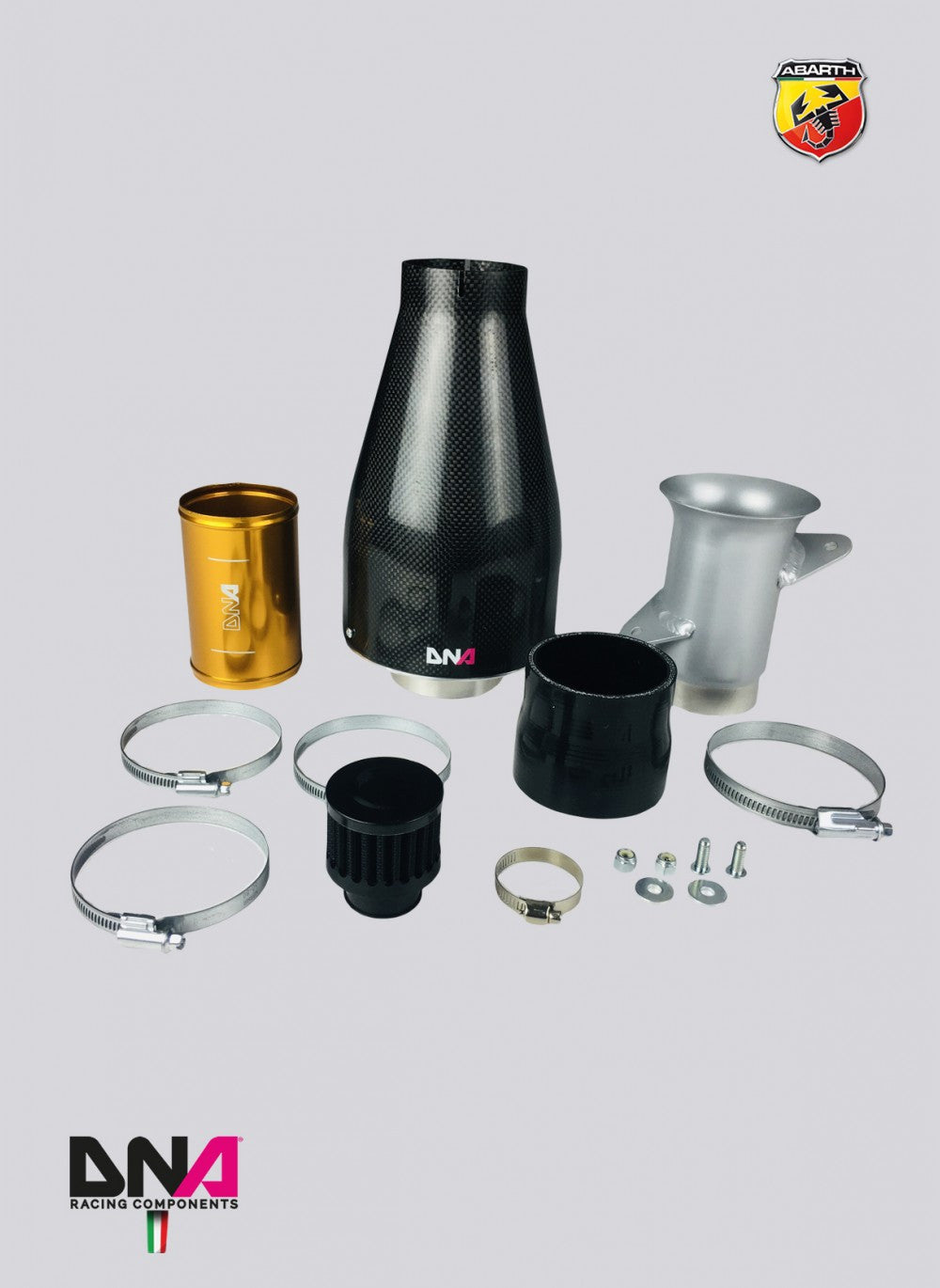 Abarth 500/595/695 DNA Racing Cold Air Induction Kit-Induction Kit-DNA Racing-[By Purdue Performance]
