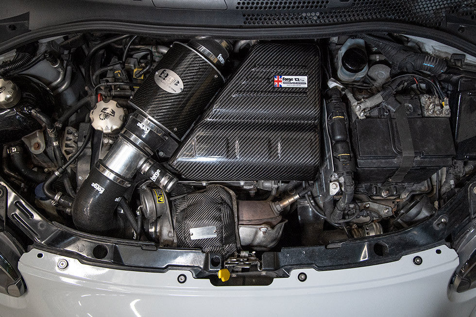 Abarth 500/595/695 Forge Motorsport Carbon Fibre Engine Cover-Engine Cover-Forge Motorsport-[By Purdue Performance]