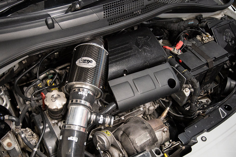 Abarth 500/595/695 Forge Motorsport Carbon Fibre Engine Cover-Engine Cover-Forge Motorsport-[By Purdue Performance]