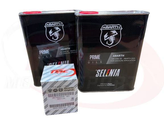 Abarth 500/595/695 Selenia Oil 10w50 Pack w/ Oil Filter-Oil-Selenia-[By Purdue Performance]