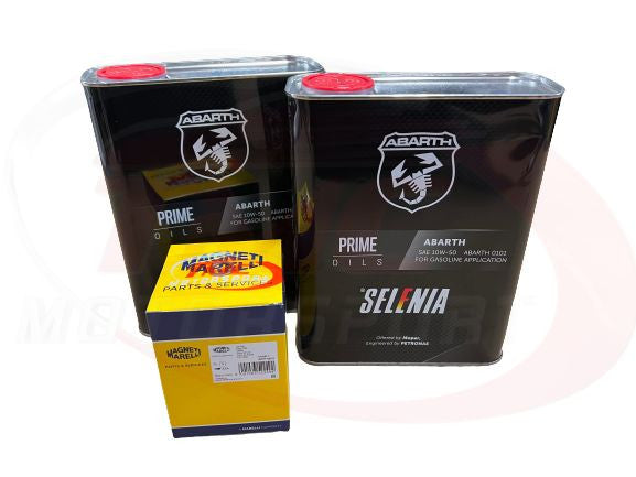 Abarth 500/595/695 Selenia Oil 10w50 Pack w/ Oil Filter-Oil-Selenia-[By Purdue Performance]