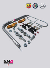 Abarth Grande Punto/Evo DNA Racing Rear Adjustable Torsion Bar Kit-Rear Torsion Brace-DNA Racing-[By Purdue Performance]