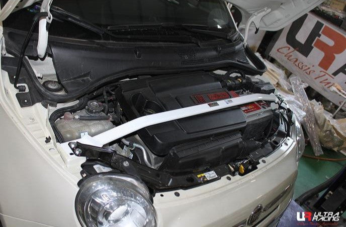 Abarth/Fiat 500 Ultra Racing Front Strut Brace-Front Strut Brace-Ultra Racing-[By Purdue Performance]