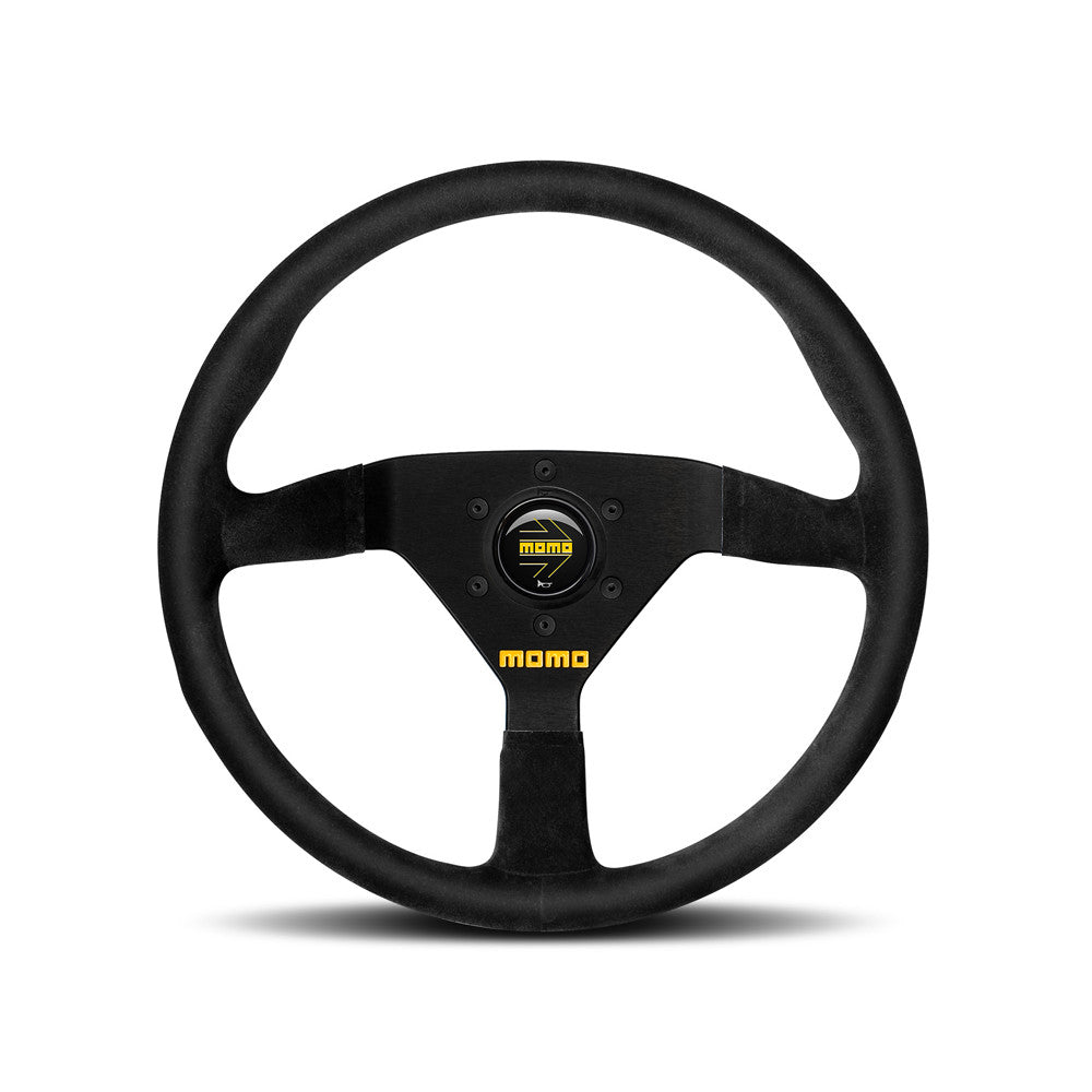 MOMO Mod. 78 Steering Wheel - Black Suede 320mm Diameter-Steering Wheels-Momo-[By Purdue Performance]
