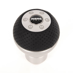 Momo Race Gear Knob - AirLeather/Aluminium-Gear Knobs-Momo-[By Purdue Performance]