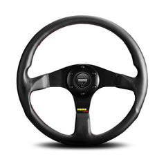 Momo Tuner Steering Wheel - Black Leather 350mm Diameter-Steering Wheels-Momo-[By Purdue Performance]