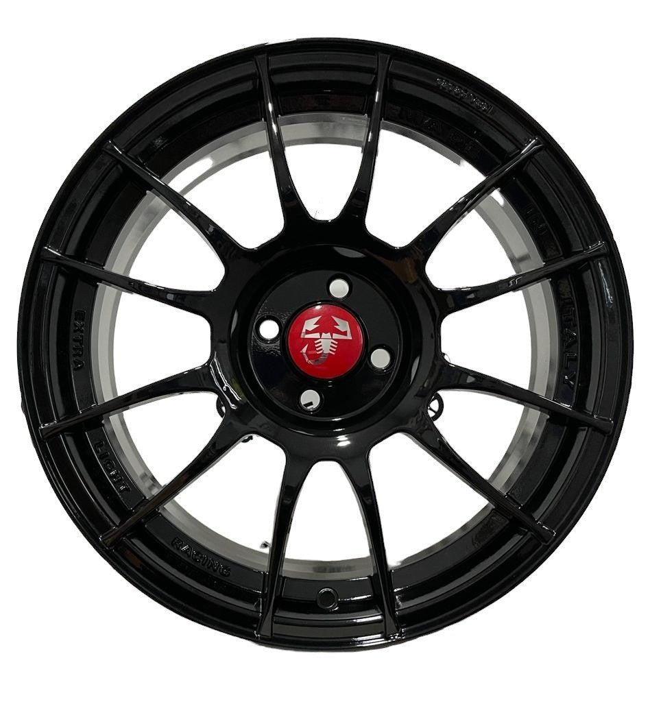 Set of 4 Abarth Lightweight Racing Style Alloys-4 x 98-Purdue Performance-[By Purdue Performance]